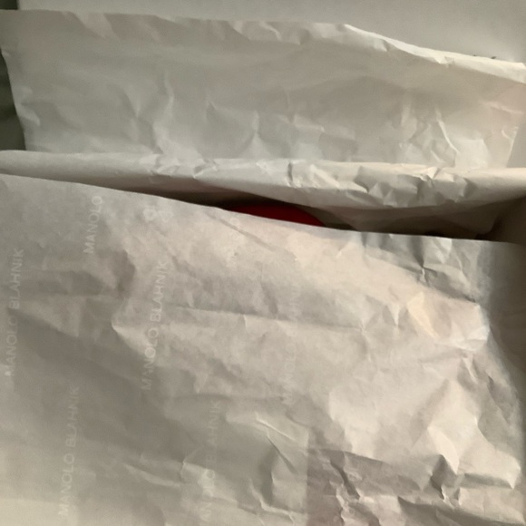 Manolo Blahnik Maysale Red Suede Buckle Mules 70mm Heels Women’s EU-36/US-6 NWB - Picture 12 of 16